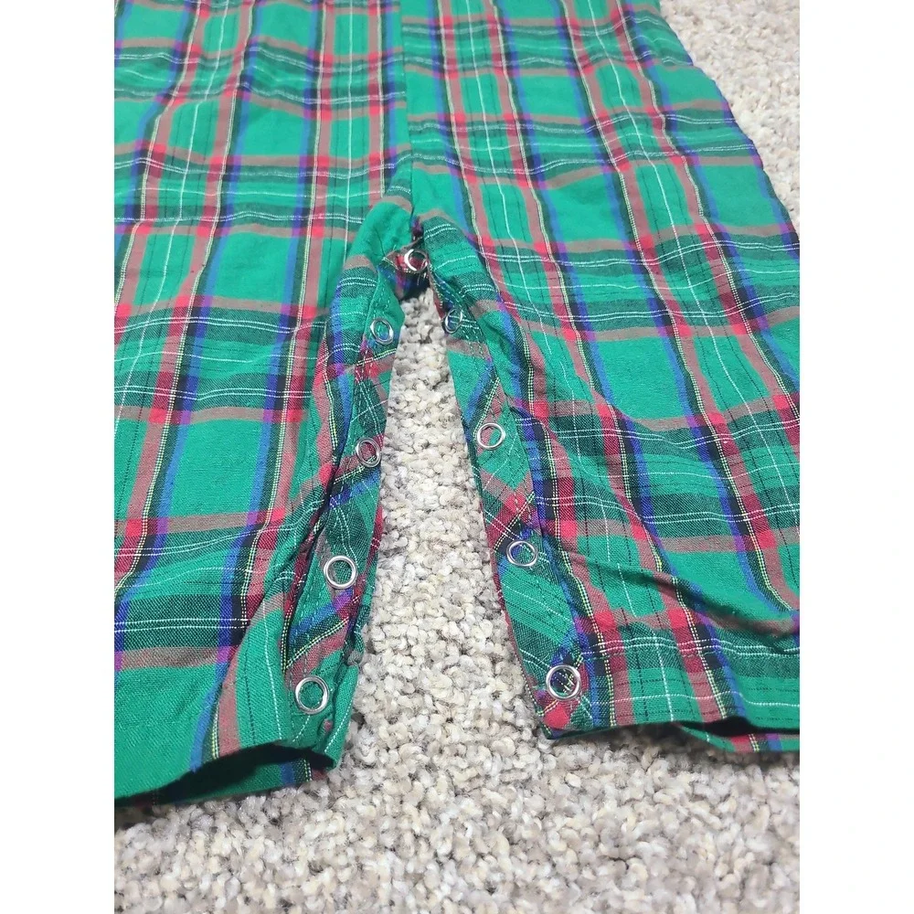 Smocked baby boy's Christmas longall 12m overalls‎